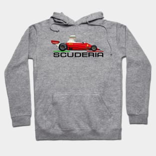 SCUDERIA F1 vintage Italian formula one car black Hoodie